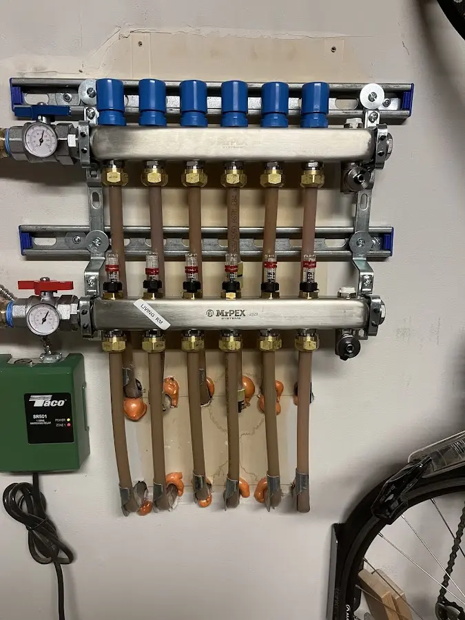 Plumber performing Gas Line Installation at a residential property in Ardmore